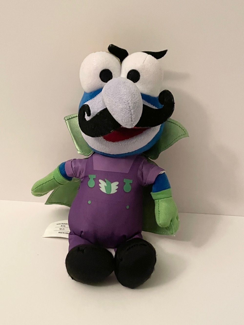Disney Junior Muppet Babies Dr Meanzo Gonzo Superhero Plush 8"